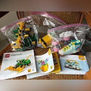 Lego Technic 42168 and Creator 3 in 1 Sets 31148 and 31149 Complete with Manuals